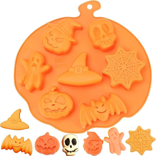 Halloween silikoneforme til slik - græskar spøgelse flagermus DIY bagning og gelé-FX-