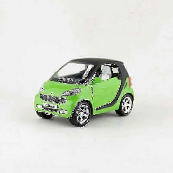 2025 1:32 Skala Trykstøbt Legetøjsmodel Smart Fortwo Bil Træk tilbage Døre kan åbnes Lyd & Lys Bil Pædagogisk Samling Gave Small-FX-