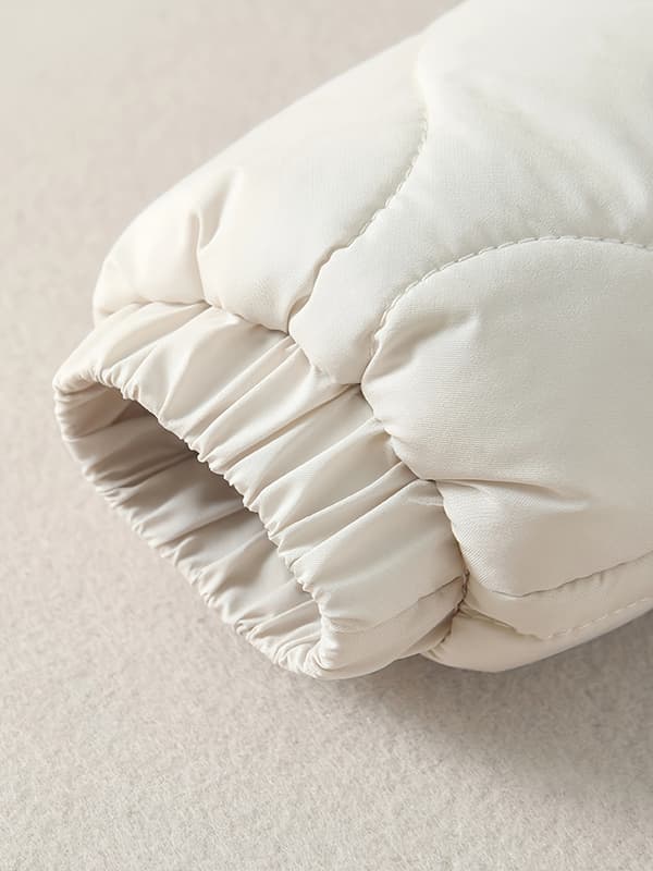 Unisex Baby Vinter Snedragt Fleeceforet Hætte Romper Termisk Sæt til Udendørsbrug 3-4Y Off-white