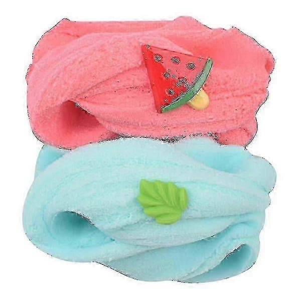 2025 Fluffy Cloud Slime Sæt med 2, DIY Slime Blød og Strækbar, Duftende Slime til Børn, Festgave, Putty Legetøj til Piger-FX-
