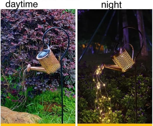 Store Black Friday-tilbud! LED Hagelys, Solcellelys Dusjkanne - Utendørs Solcellelys, Juledekorasjoner -FX-