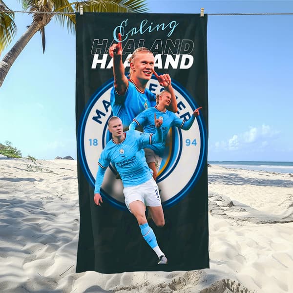 Erling Haaland badehåndklæde 14-FX- 14 70×150cm
