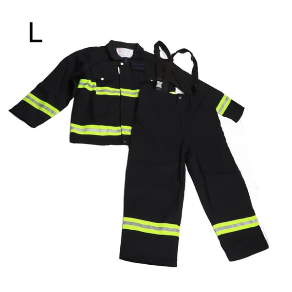 Flame Retardant Clothing Fireproof Heat Resistant Firefighter Protective Reflective Jacket Trousers L-FX-
