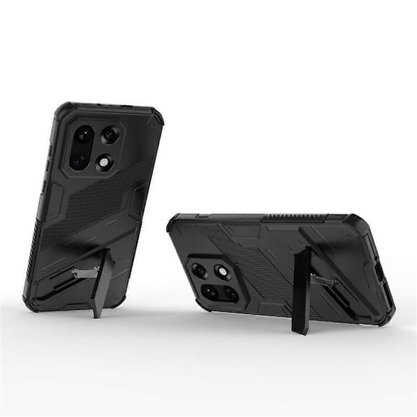 Kompatibel med OnePlus 15 5G-deksel PC + TPU Støtsikkert telefondeksel med stativ-FX-