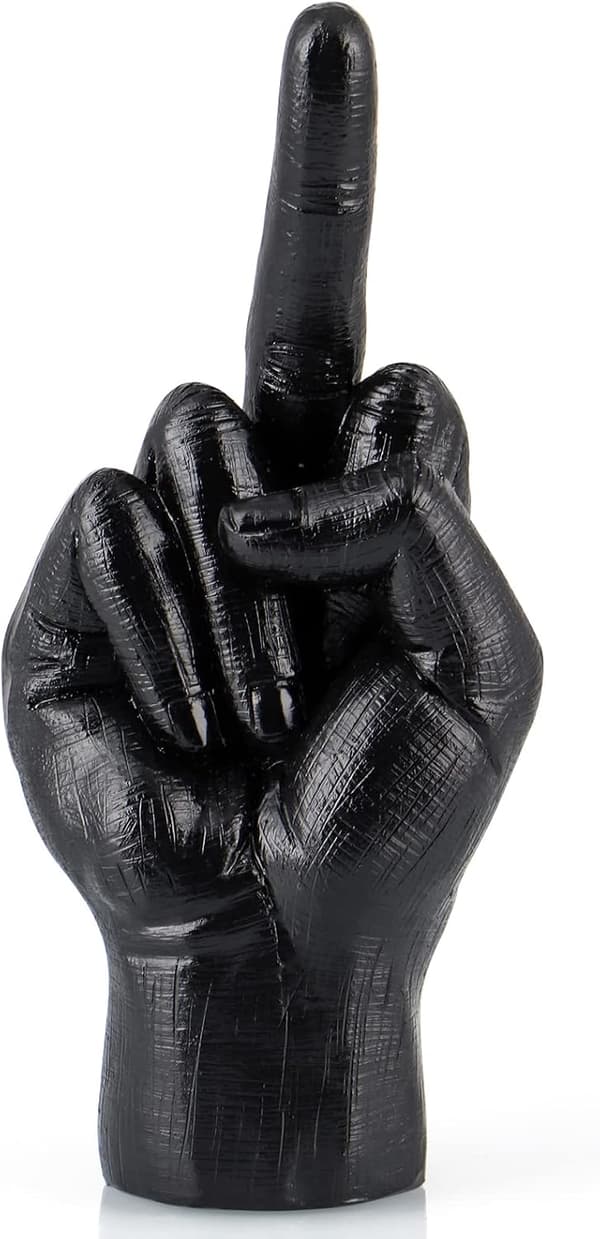 Håndstatue skrivebordsdekorasjon, fingerskulpturdekor, håndstatuedekorasjon for stue, hylle-FX-