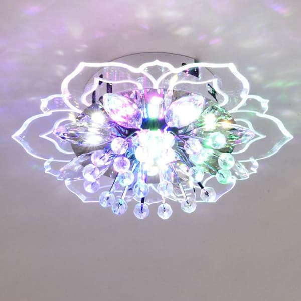 Moderne 9W Krystal LED Loftlampe til Gang, Hvid-FX-