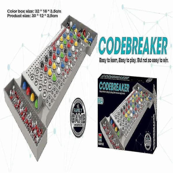 Mastermind Classic Code-Breaking Game Strategi Familiespil Hjernegådespil-FX-