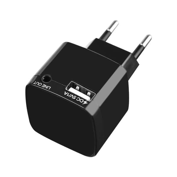 2-i-1 Bluetooth Trådlös 3.5mm Ljud Musik Mottagare Adapter och USB Väggladdare-FX-