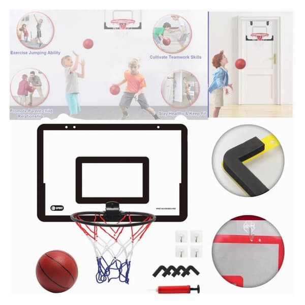 Hängande över dörren Mini basketkorgset, inomhus stansfritt spel för barn-FX-