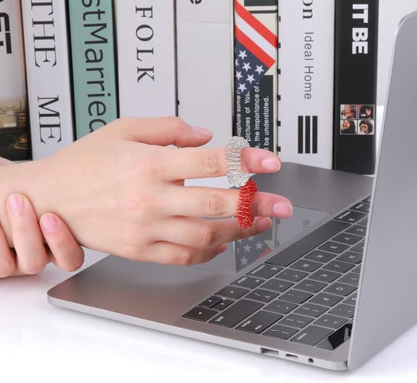 30 stykker piggede sensoriske fingerringe Akupressurring sæt God pigget Fidget Ri-FX-