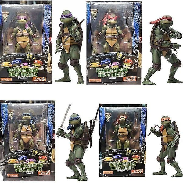 Ninja Turtles 1990-filmen 7\" Neca Tmnt Tonårs Rörliga Leksaker Mutant Actionfigur Leksaker för Barn-FX- Raphael