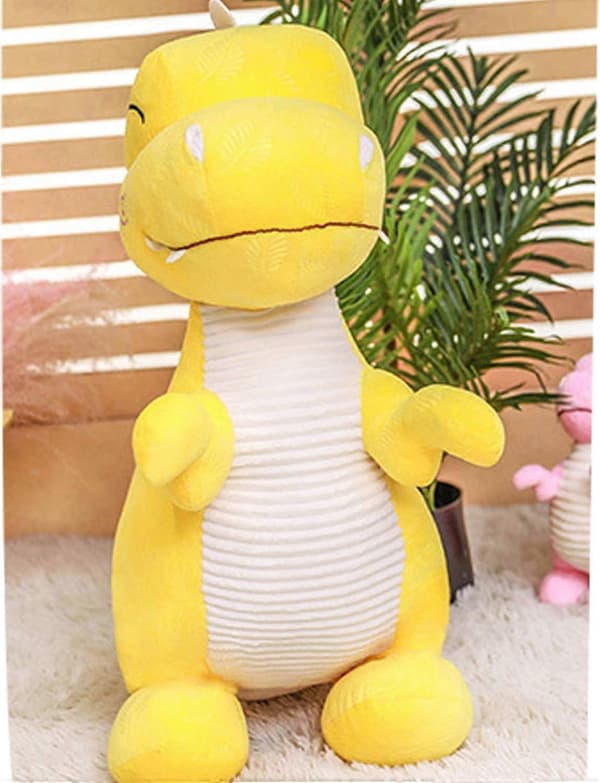 Gul Dinosaur Tøjdyr Søde Bløde Dinosaur Plysdukke T-Rex Pude P 50cm-FX-