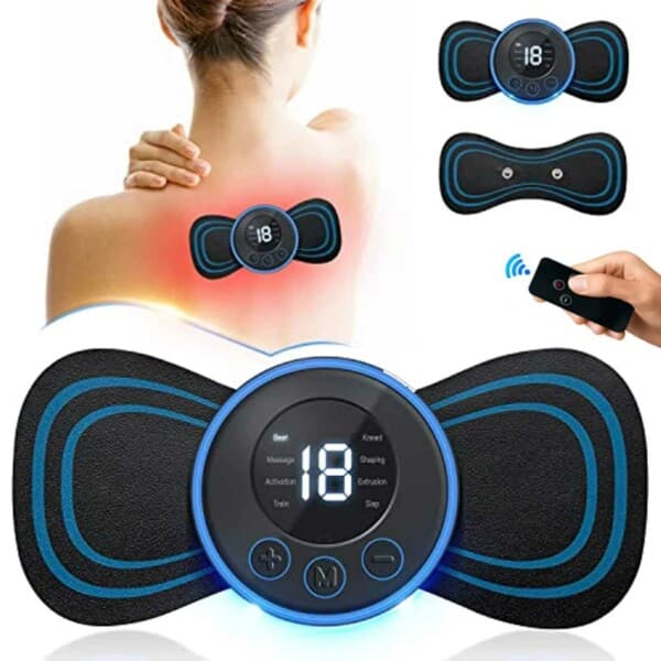 EMS Ryggmassage Nackmassage Axelmassage - Trådlös Massage blå-FX-