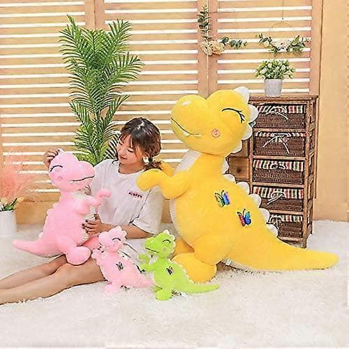 Gul Dinosaur Tøjdyr Søde Bløde Dinosaur Plysdukke T-Rex Pude P 50cm-FX-