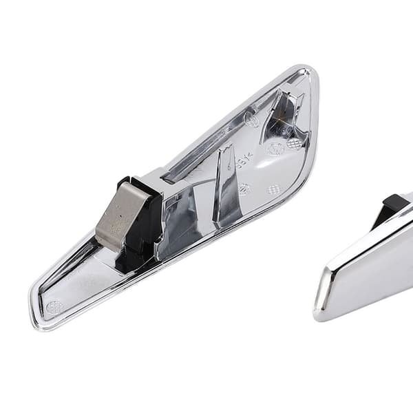 2 PCS Front Fender Chrome Finish 51117338569 Replacement for X3 X4 F25 F26 2013-2017-FX-
