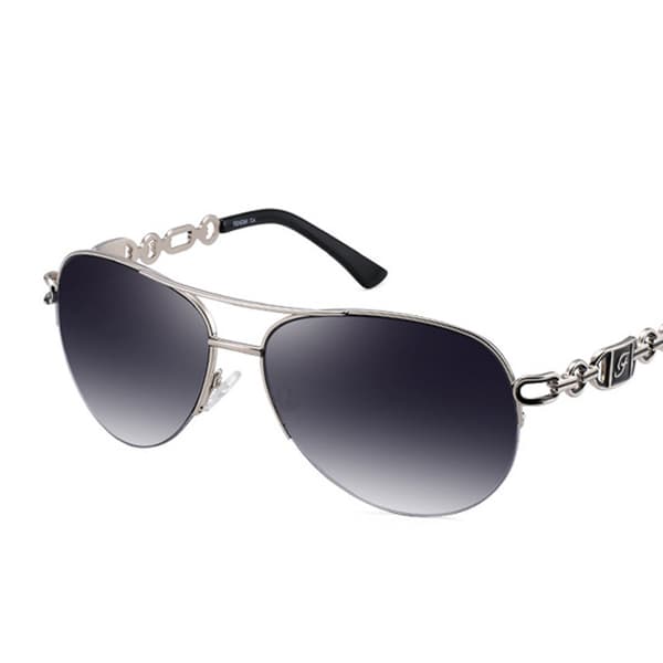 Polariserede Aviator Solbriller Grå Gradient, Letvægts Metalstel Solbriller Uv400-FX-