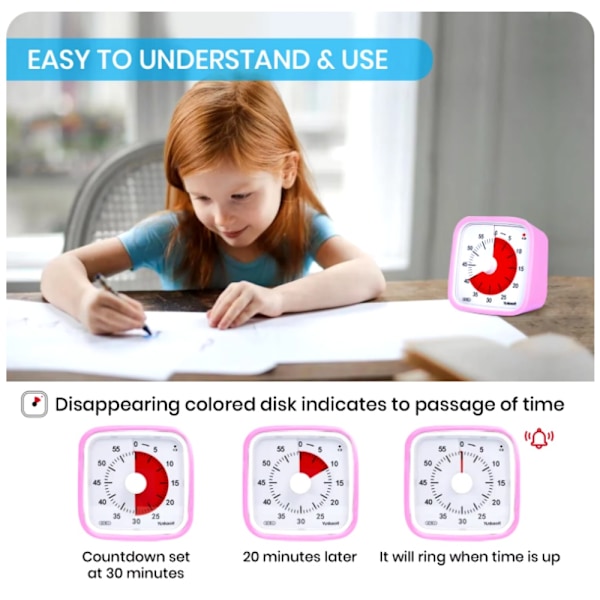 Visuell Timer för Klassrum – Effektiv Tidshantering på 60 Minuter black 179