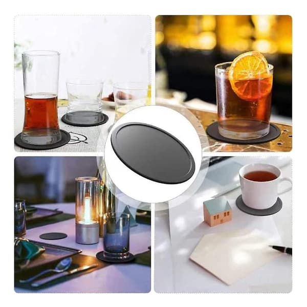Glasbrikker glas silikone drikke glasbrikker glasbrikker sæt kop brikker glasbrikker silikone gla