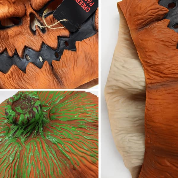 Uhyggelig latex græskarmaske Fuld hoved Horror Kostume Fugl-FX-