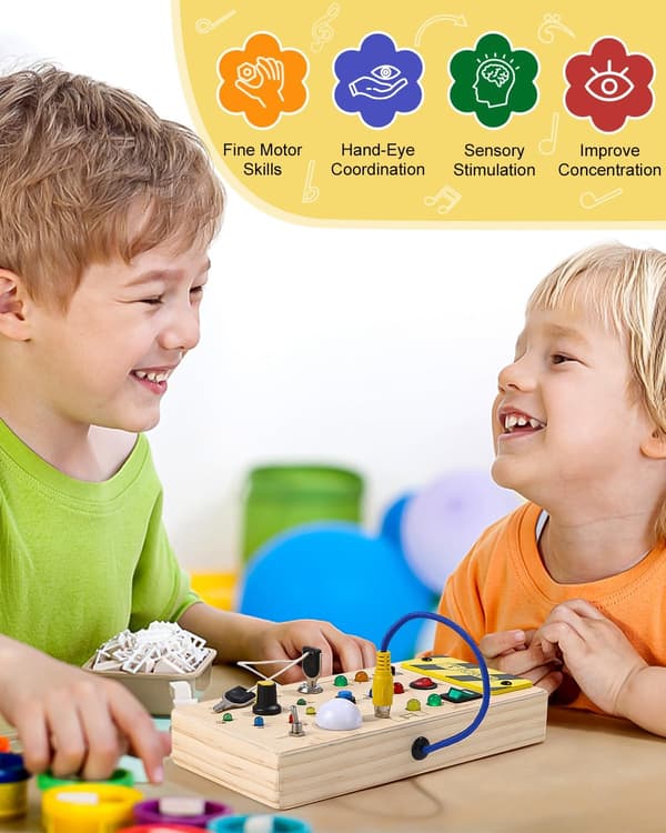 Aktivitetsbräda för barn 1, 2-3 år, Montessori-leksak i trä wi-AD10--FX-