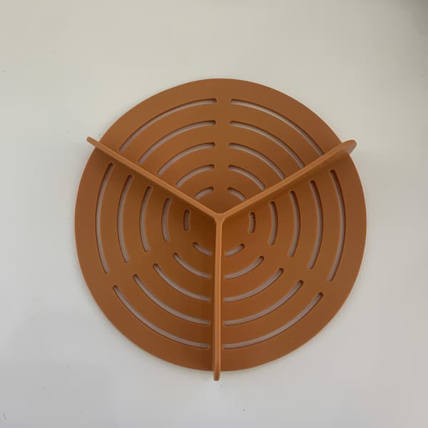 Silikon trekantseparator for tilbehør til airfryer-bolleforing Not provided Orange