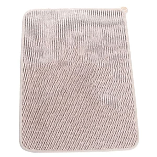 Diskunderlägg, mikrofiber torkmatta, superabsorberande, mikrofiber, beige-FX-