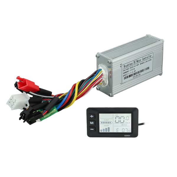 24V 36V 48V 250W?350W 17A Tre-tilstands Sinusbølge Controller Motor Børsteløs Controller Kit med LCD Display til Elcykel-FX-