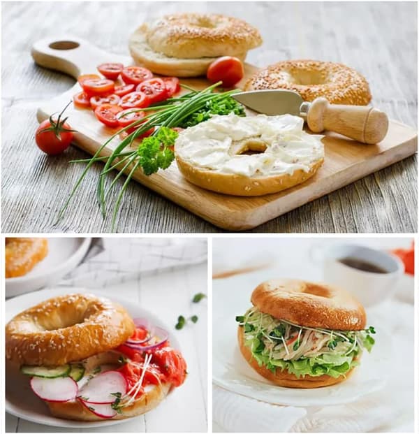 Bagelskärare i rostfritt stål vit perfekt med säkert grepp och säkerhetsskydd-FX-