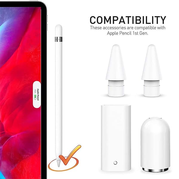 LN Magnetisk Penalhus Opladningsadapter og Spidsudskiftningstilbehørssæt til Apple Pencil 1. generation-FX-