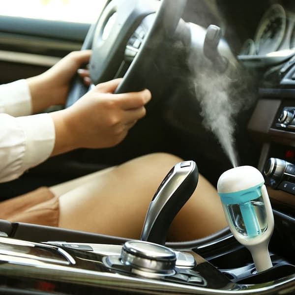 1 stk. Bil Aroma Diffuser Luftfugter Blå - Mini Bærbar Aroma Diffuser Luftfugter Luftrenser Luftfrisker Autodele-FX-