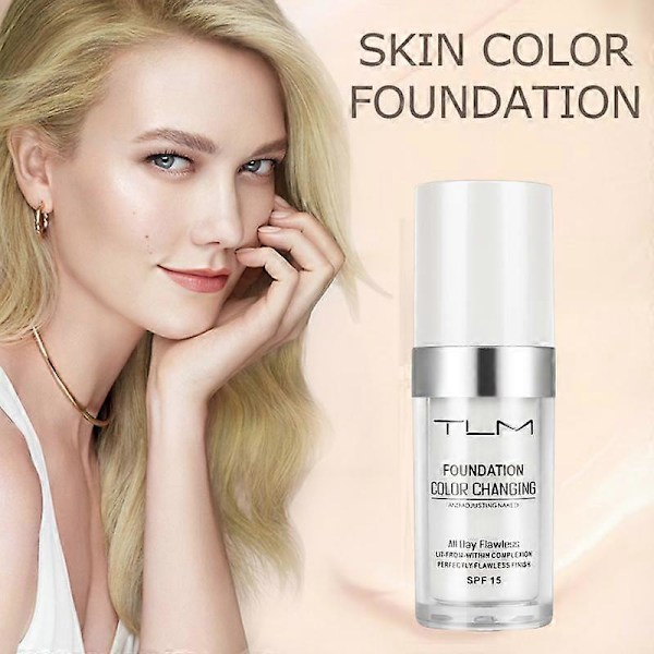 2 stk Tlm Feilfri Fargeendrende Foundation Makeup Hudtone Matchende Concealer