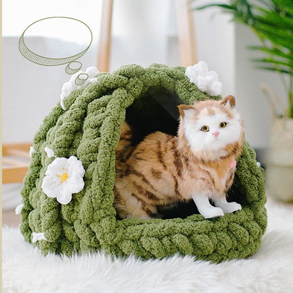 Tykt strikkegarn af chenille til håndlavede tæpper, superblødt, stort jumbo Olive Green