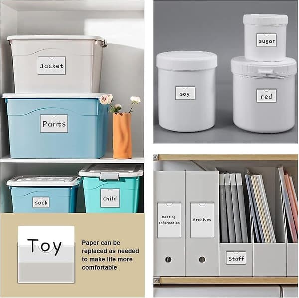 Self-adhesive Transparent Plastic Card Pockets (20 Pieces) - Top Opening, Inner Size: 9 * 7.5 cm-FX- 0.1