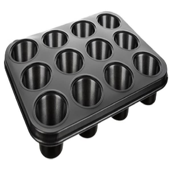 Leivinpelti + 12 kpl silikonimuffinssi-/pullavuokia - Moniväriset muotit-FX- multifärg multicolor