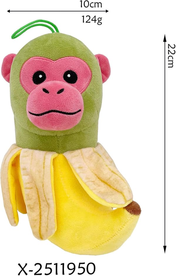 Italian Brainrot Animal Plush, Brainrot Evolution Plush Toy - Soft, Collectible, Memetic Home Decor (Chimpanzini Bananini)-FX-