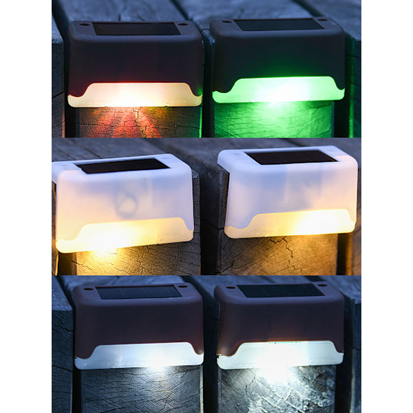 32-pack solcellslampor för utomhusbruk, vattentäta LED-solcellslampor för trappor, staket, trädgård, uteplats och gångväg-P7- 32pcs 32pcs
