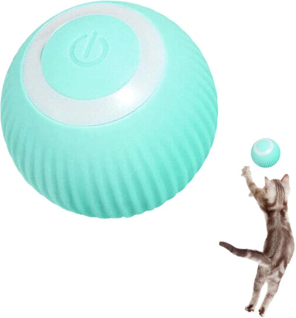 Blå - 1 stk - Interaktiv ball for katter - Interaktiv automatisk - 360° USB - Stimulerer jaktinstinktet-FX-