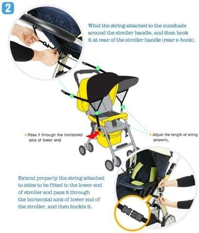 Universell solskjerm for baby, babyteppe, Baby-FX-