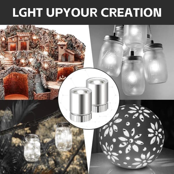 22 mini LED-lys, mini LED-batteridrevne lys, små håndverkslys, papirlykter, dukkehusdekorasjon, festdekorasjon, hvit-FX-