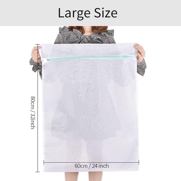 Store vaskeposer i net 60x80cm - 2-pak til sarte tekstiler
