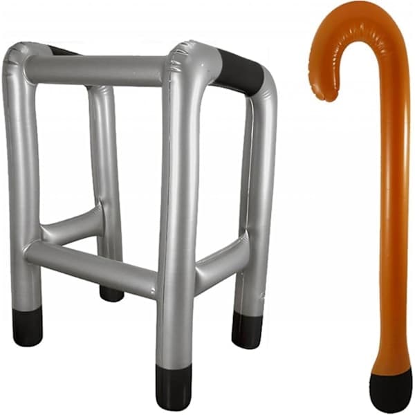 Inflatable Walker and Cane Inflatable Toys Novelty Fun Joke Costume-FX-
