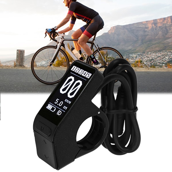 Elcykel LCD-display Vattentät SW102 Displaypanel Elcykel Display Kontrollpanel för Bafang BBS01 BBS02 BBSHD Mittmotor