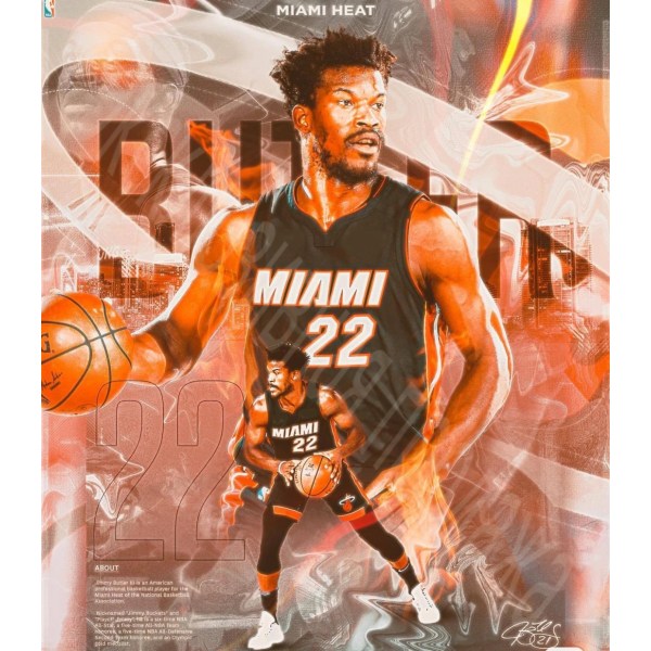 Baskettröjor Sportkläder Jimmy Butler Miami Heat Nr 22 Baskettröjor Vuxna Barn City Edition Black Adult 3XL（175-180cm）
