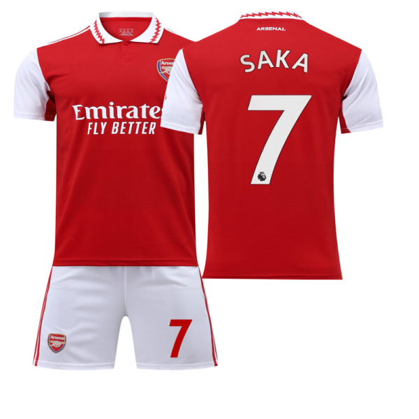 Arsenal Trøje 22 23 Fodboldtrøje NO.7 Saka Goodies 20(115-125cm)