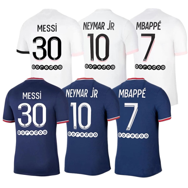 1. Neymar Jr Sæt Fodboldtrøjesæt NO.10 Voksne Børn Fodboldtrøjer M