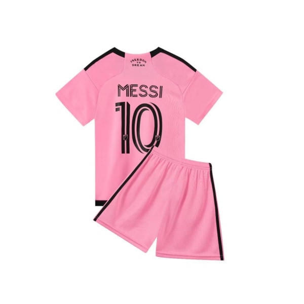 Miami Messi 10 Home Football Jersey Uuden kauden uusin lasten set Sukat Football 2 Kids 26(140-150cm)