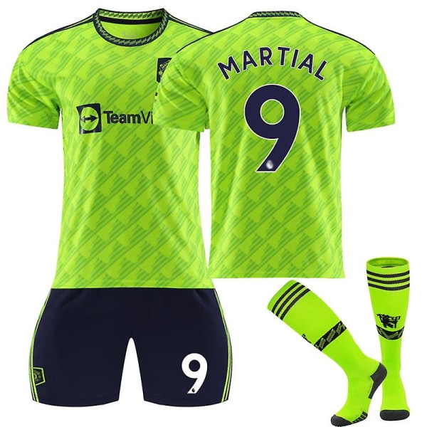 2022-2023 Manchester United-sæt fodboldtrøje fodboldtrøje voksne børn fodboldtrøjer MARTIAL 9-S