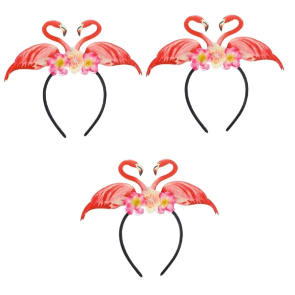 3st Flamingo Pannband Rosa Pannband Dam Accessoarer Dam Sommar Accessoarer Luau Party Pannband Flamingo Hattar för Dam Flamingo Party