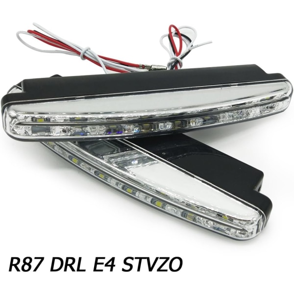 LED varselljus, 2 x 12 V 8 LED varselljus Slim varselljus Bil Universal