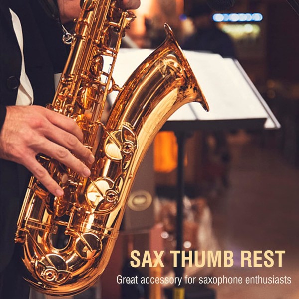 Saxofon Tumstöd Saxofon Tumstödskudde Gummi Svart 2st Saxofon Tumstöd Gummikudde Saxinstrument Tillbehör